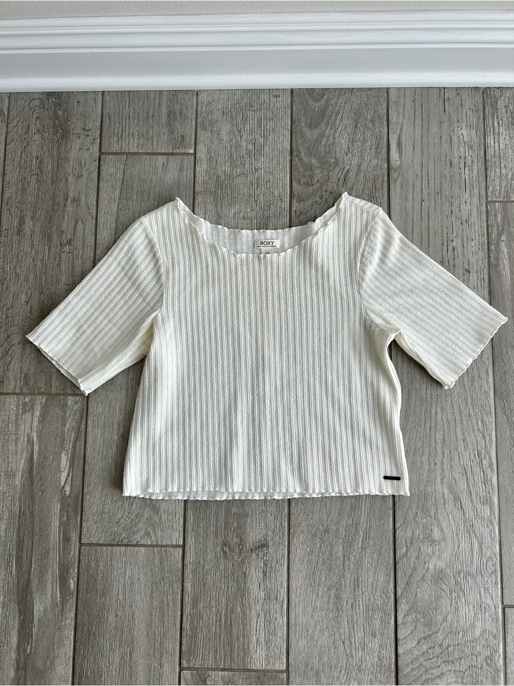 Roxy Women's Ribbed Short Sleeve Top